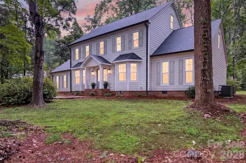 Twilight lighting Front House
