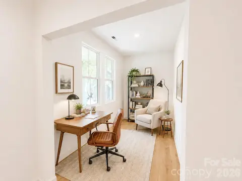 Virtually Staged Main Floor Pocket Office