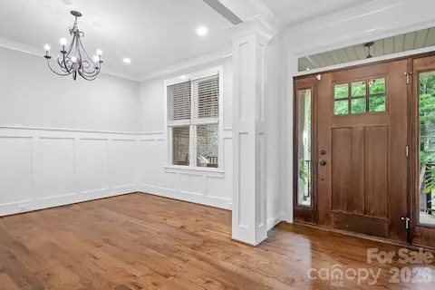 Foyer and dining room