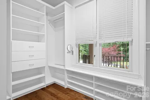 custom cabinetry in closet