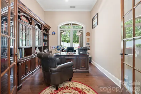 Office with built ins