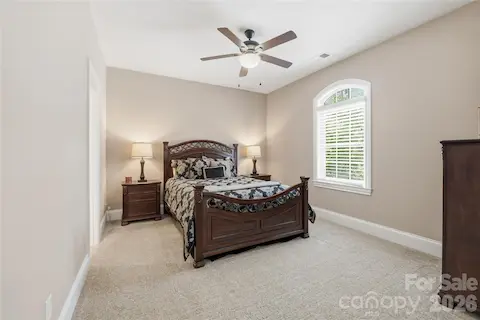 Guest bedroom with adjoining bathroom
