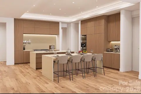 Kitchen rendering with alt countertop/lighter cabinets