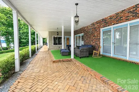 Covered patio basement