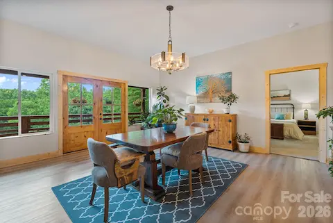 Barndominium dining area