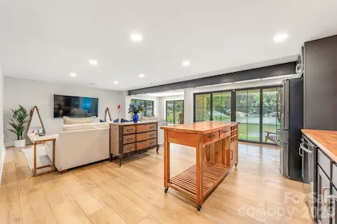Large open concept basement