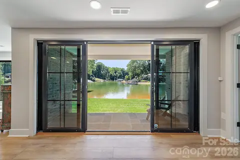 Downstairs views and covered porch