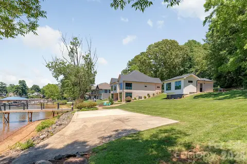 Beach and view of large property