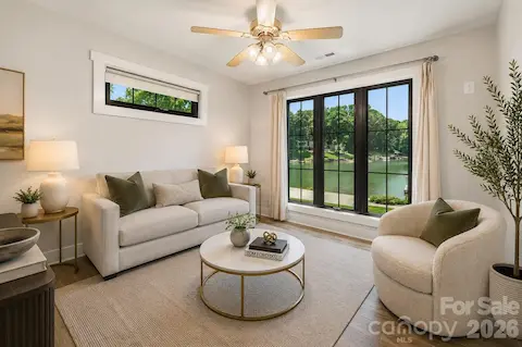 Guest cottage living area