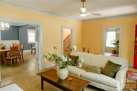 open front living room
