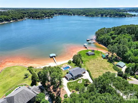 sandy beach w/ massive view of lake