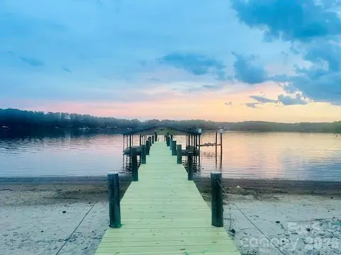 twilight view from dock