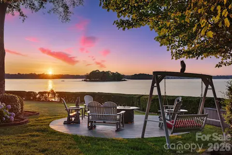 Lakeside firepit
