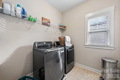 laundry on second floor