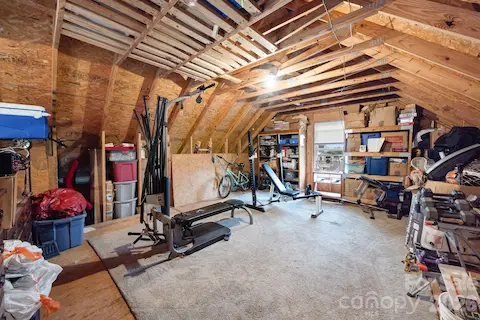 upstairs above garage