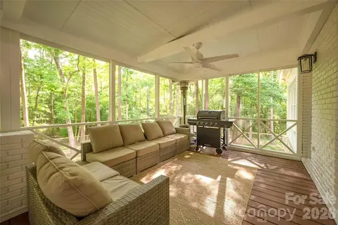 Spacious covered porch