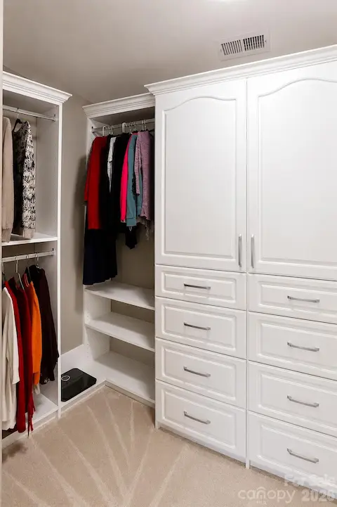 Primary closet