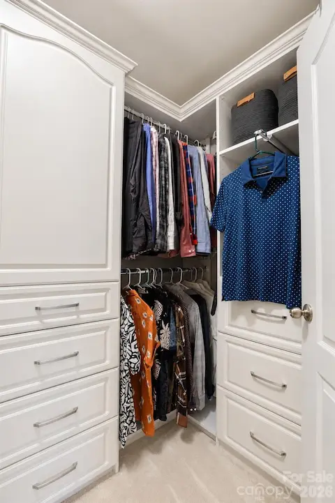 Primary closet