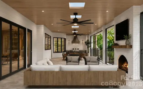Rear Patio Conceptual Designs Render