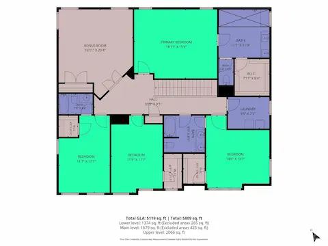 Upper Level Floor Plan