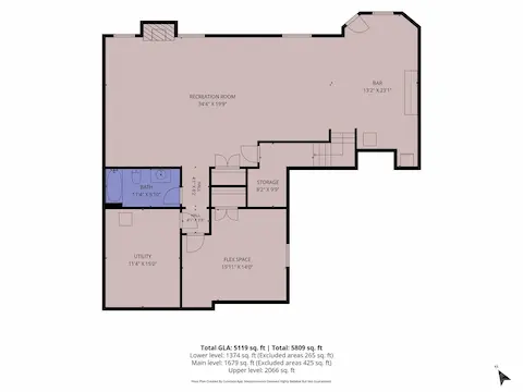 Lower Level Floor Plan