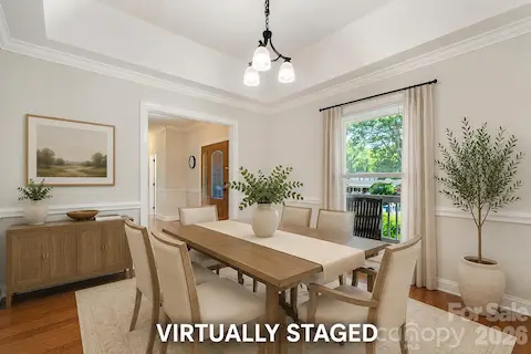 Virtually Staged Dining Room
