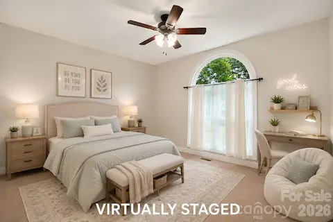 Virtually Staged Front Secondary Bedroom