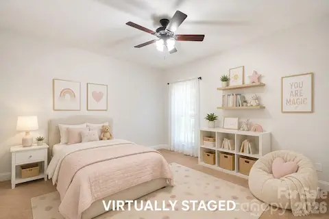 Virtually Staged Secondary Bedroom