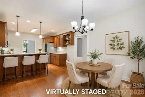 Virtually Staged Breakfast Area
