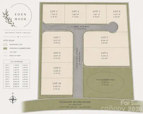 Welcome to Edenmoor!  4003 Sage Cliff is Lot 10.