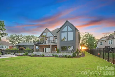 Level yard - professionally landscaped