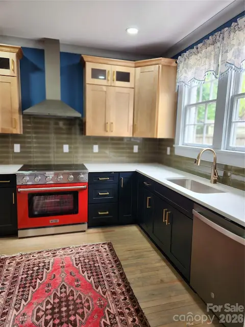 sleek updated kitchen with all new appliances