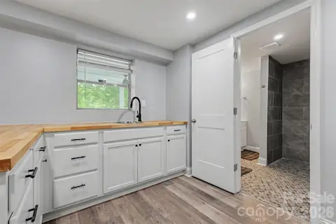Kitchenette in basement