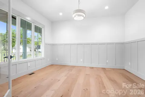 Office with french doors
