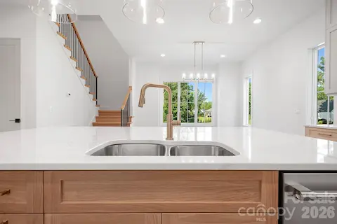 View of the park from the kitchen sink!