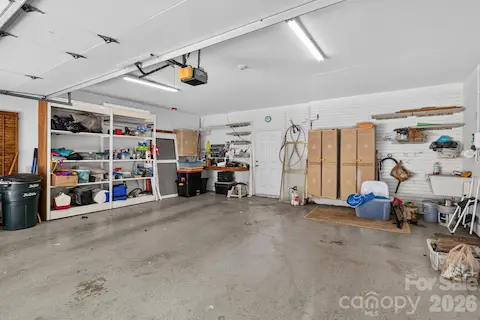 Attached oversized 2 car garage