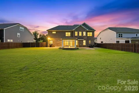 Twilight Backyard