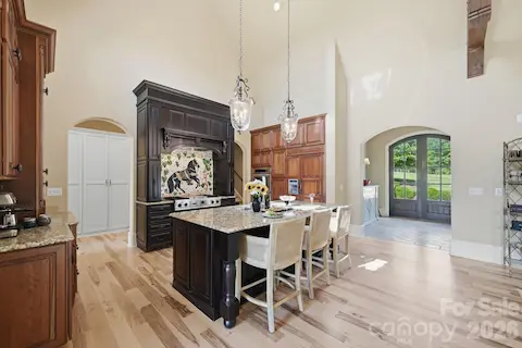 Refinished Hickory Hardwood floors in main living areas