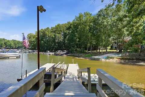 Private Dock with Boat Lift and Dock Tag
