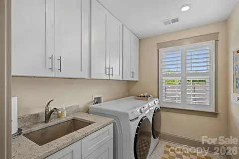 Top Level Laundry Room with Sink
