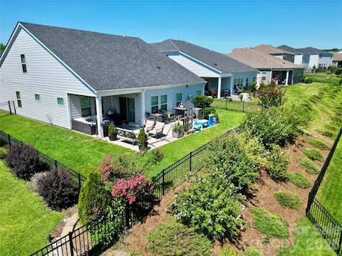 Lush brush line provides great natural privacy screen to neighbors below