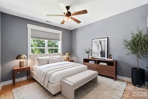 Virtually Staged 3rd bedroom