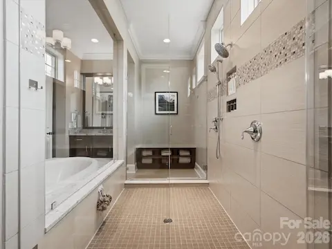Primary Bath Walk Thru Shower