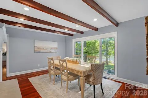 Formal Dining Room with Lake Views