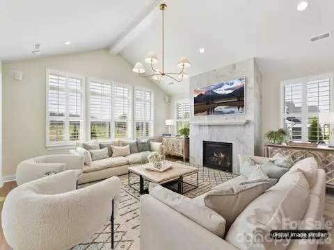 Vaulted Ceilings in the  Living Room