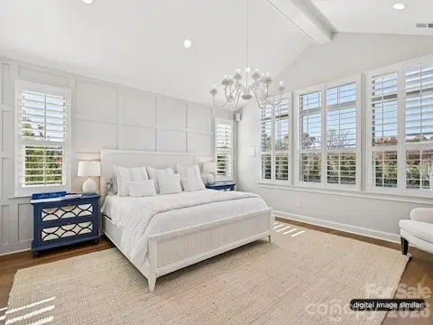 Primary Bedroom with Vaulted Ceilings