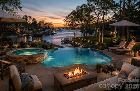 Digitally enhanced-backyard oasis!