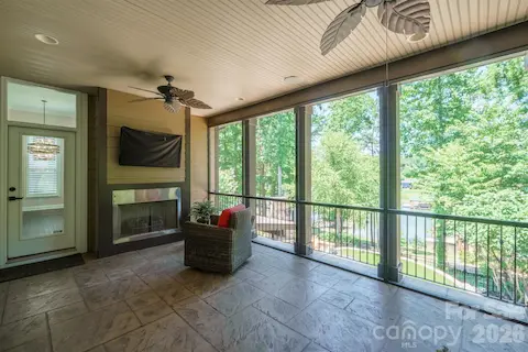 Screened Porch with Fireplace