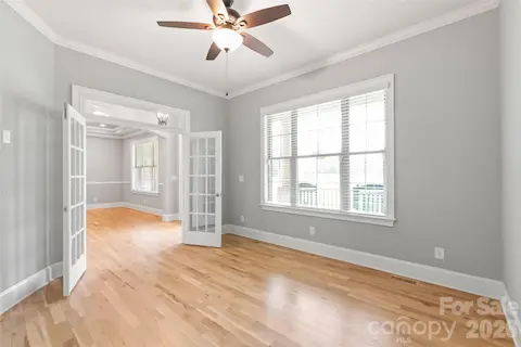 Spacious Office with French Doors