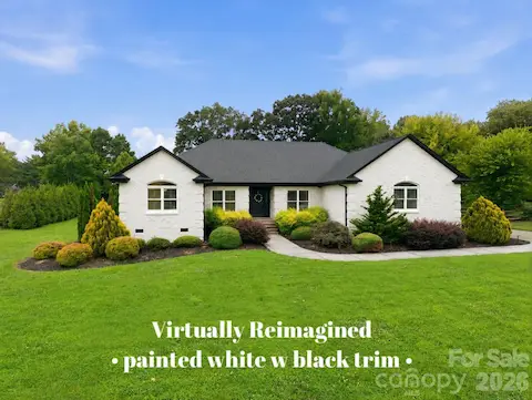Reimagined Ranch at Concord, virtually painted white.
